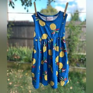 🧡2/$30 SALE! Adorable Hanna Andersson Pineapple Print Dress EUC Sz 4 (100)